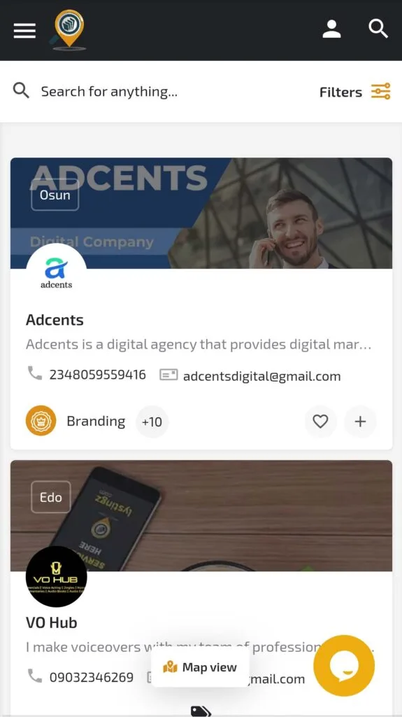 Lystingz Service page